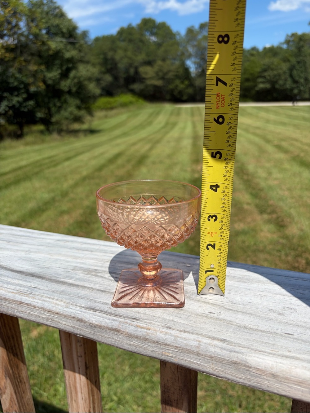 Anchor Hocking Miss America Pink Champagne Sherbet Glass - Picture 7 of 8